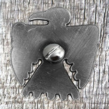 Southwest Thunderbird 1-1/2-inch Concho.  Back view with Concho screw inserted.  Concho screw is included with purchase.