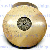 Soapstone Round Box Texas  State Seal