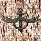 GONE SAILING Cast Iron Nautical Wall Art - Front View