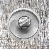 Southwest Desert Daisy 1 Inch Concho - rear view with Concho screw inserted.