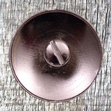 Gallup Treasure Concho - rear view with concho screw inserted.