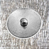 Western Canyon Star 1-1/4 Inch Concho - rear view with Concho screw inserted.