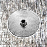 Western Canyon Star 1-1/4 Inch Concho - rear view without Concho screw inserted.