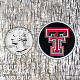 T-T Painted Finish Concho - front view with US Quarter for size comparison.