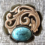 Tucumcari Turquoise 1-1/2 Inch Concho