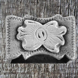 Santa Fe Hardware Headstall Buckle Set Keeper - top view.