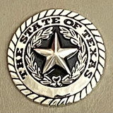 State Of Texas State Seal 1-1/2 Inch Concho