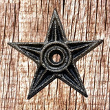Tiny Cast Iron Architectural Star - Front view