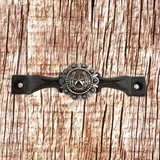 Western Horseshoe Star Cast Iron Door Or Gate Handle 