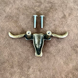 Longhorn Drawer Pull AB Cabinet Hardware Knob