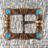 Western Sunset Copper Buckle 1 Inch - Front view