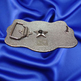 Western Style, Star Trophy Belt Buckle Antique Copper Blank - side view Western Style, Star Trophy Belt Buckle Antique Copper Blank - side view
