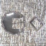 Ransom Rose 3/4 Inch Buckle and Keeper - rear view.