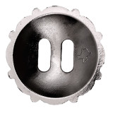 Ransom Rose 1-1/2 Inch Slotted Concho - rear view.