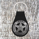 Texas Ranger Badge Key Fob - front view.