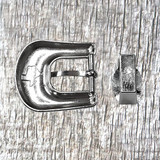 Bella Floral 5/8 Inch 2-Tone Buckle - rear view.