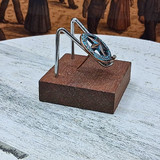 Antique Copper Patina Finish Decorative Star Upholstery Tacks - front view.