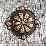 Oaxaca 1-1/2 Inch Concho - front view.