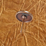 Shot Gun 12 Gauge Antique Copper Patina Finish Upholstery Tacks & Nails - side and back view.