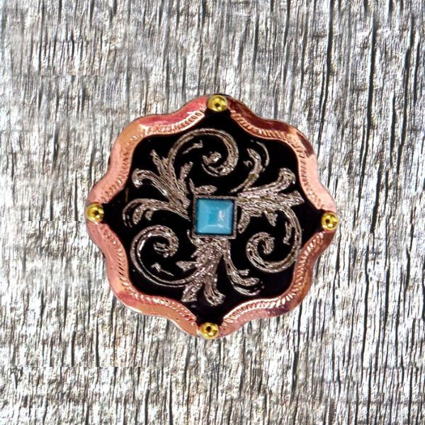 Belle's Copper Finish 1 Inch Concho - Texas Uniques Store