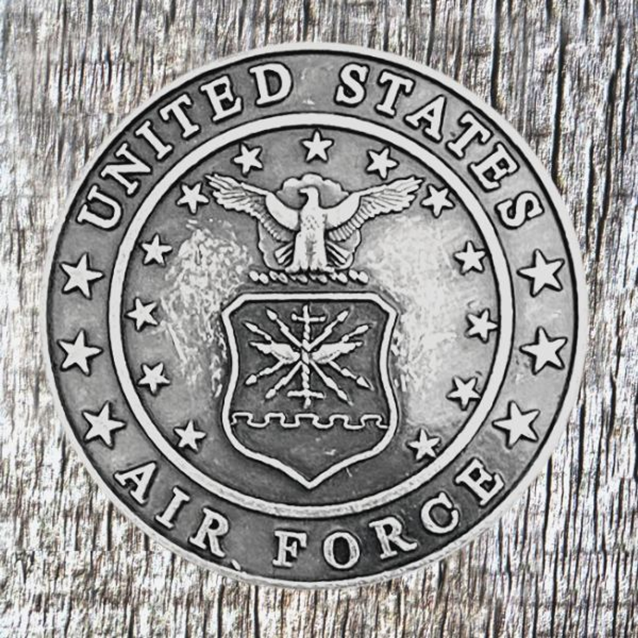 MILITARY 1-3/8 Inch CONCHO UNITED STATES AIR FORCE - Texas Uniques Store