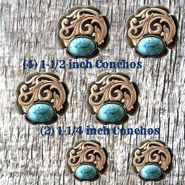 10 Pack 30mm Antique Nickel Texas Star Conchos – Screw Back For Leathercraft & Saddles