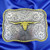 Western Longhorn Trophy Style Buckle - Front View