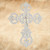Antique White Cast Iron Wall Cross - rear view.