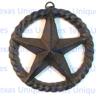 5 Inch Cast Iron Star In Rope Circle