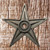 9 Inch Cast Iron Architectural Star - Front View