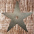 9 Inch Cast Iron Architectural Star - Rear View