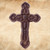Cast Iron Cross With Nail Wall Nail Crosses - front view.