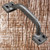 1 Inch by 3-3/4 Inch Small Cast Iron Handle - Side View