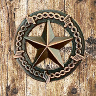 Star & Barbwire Cabinet Knob