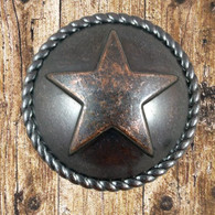 Western Knobs Star Cabinet Hardware Knob - Front view