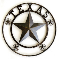 Star Metal Art Texas Rustic 24 Inch Wall Décor