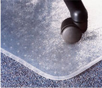 Marbig 87105 Large Heavy Duty Chair Mat For Thick Carpet 1140Mm X 1340Mm Keyhole Shape