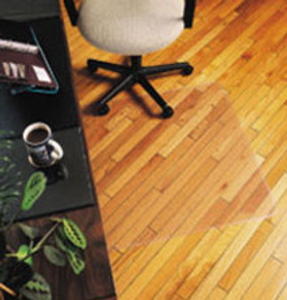 Marbig 87207 Hard Floor Chair Mat Large 1140Mm X 1340Mm Keyhole Shape