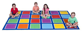 Elizabeth Richards Colour Squares Placement Rug