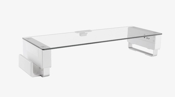 Ergovida ESS-93 Monitor Riser with USB and Multimedia Ports