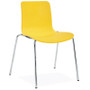 Dal Acti Chrome 4 Leg Chair Yellow