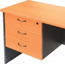Rapid Worker 3 Drawer Fixed Pedestal - 3 Desk Drawers