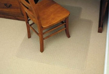 Marbig 87440 Economy Chair Mat Small 910Mm X 1201Mm Keyhole Shape