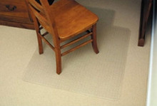Marbig 87445 Economy Chair Mat Large 1140Mm X 1340Mm Keyhole Shape