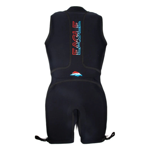 Mens Eagle All Black Red/White/Blue Barefoot Suit