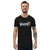 Mens Curved Hem Splash Tee (Black)