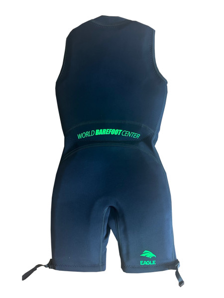 Mens WBC All Black Barefoot Suit (Neon Green)