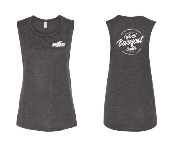 Womens Muscle Tank Top (Dark Heather)