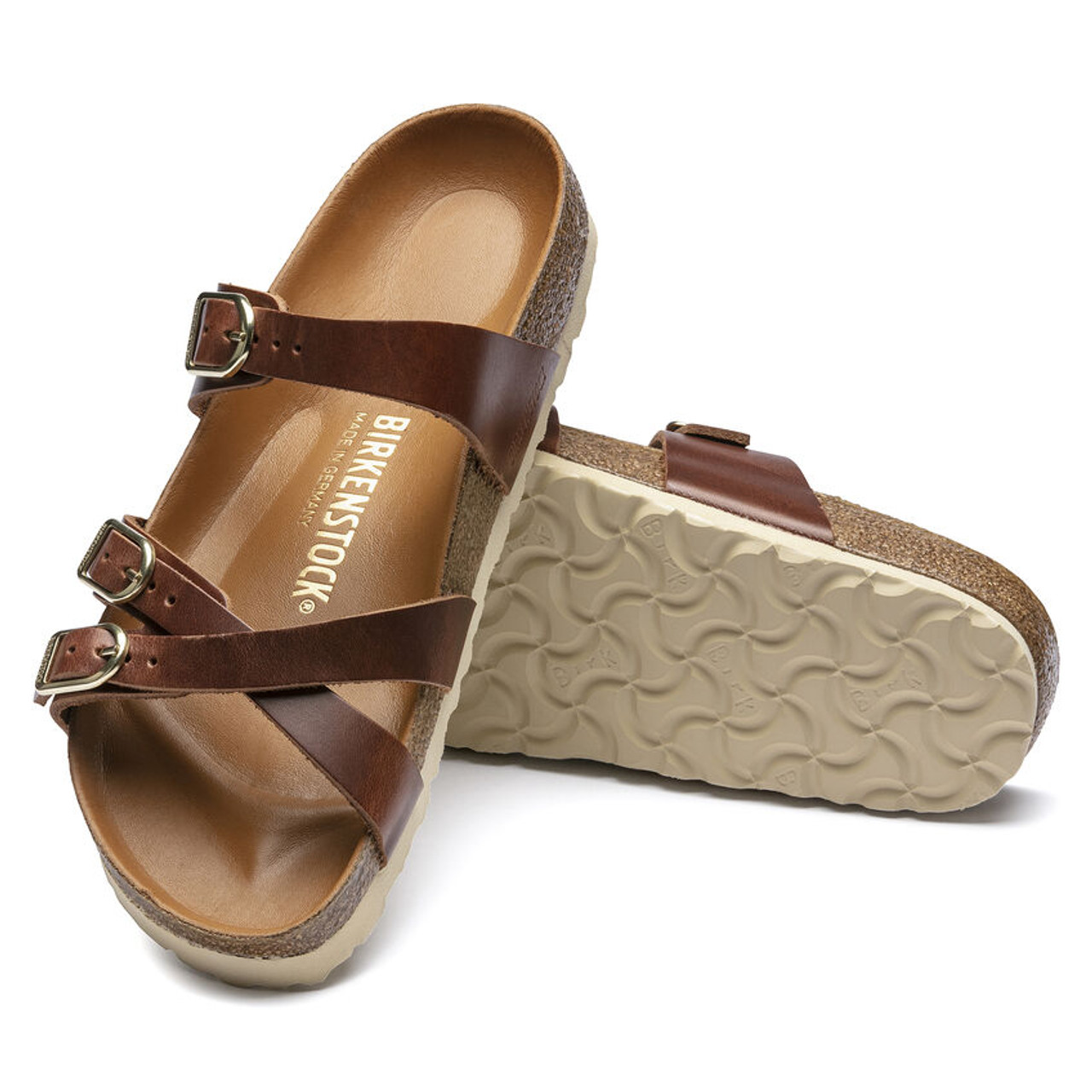 Birkenstock Franca Soft Footbed Sandcastle Nubuck Women's Sandals