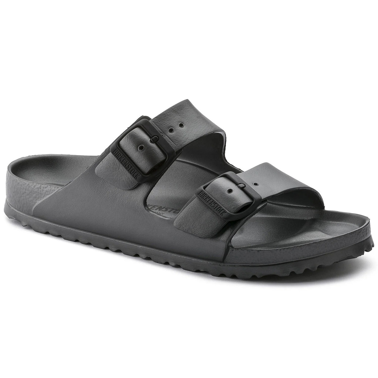metallic anthracite birkenstocks